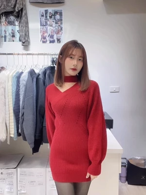 掛脖針織